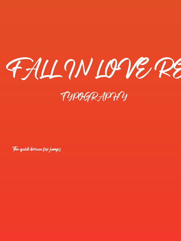 Fall in love Regular Poster