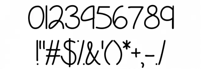 Fall is Coming Regular Font OTHER CHARS