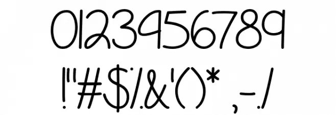 Fall is Coming Regular Font OTHER CHARS