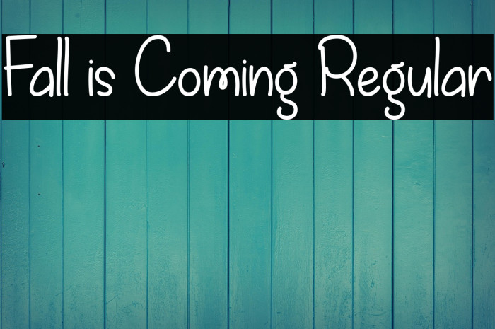 Fall is Coming Regular Example 2