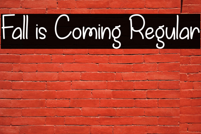 Fall is Coming Regular Example 3