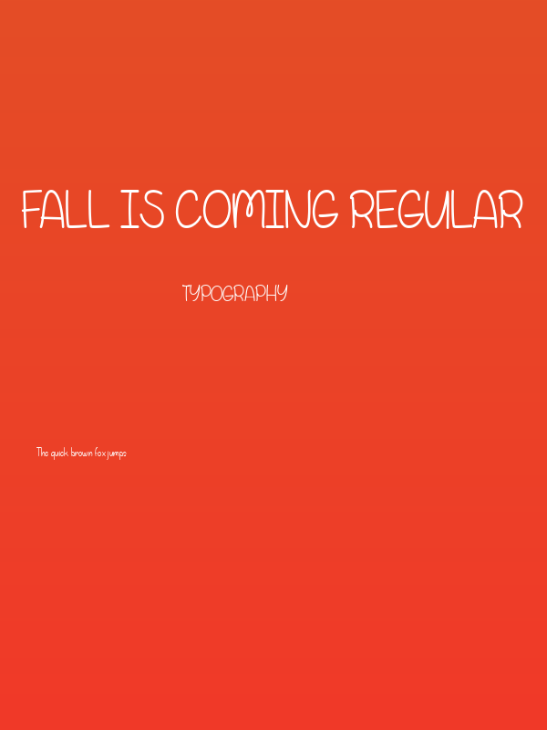 Fall is Coming Regular Poster