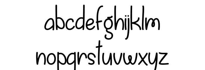 Fall is Coming Regular Font LOWERCASE