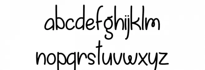 Fall is Coming Regular フォント 小文字