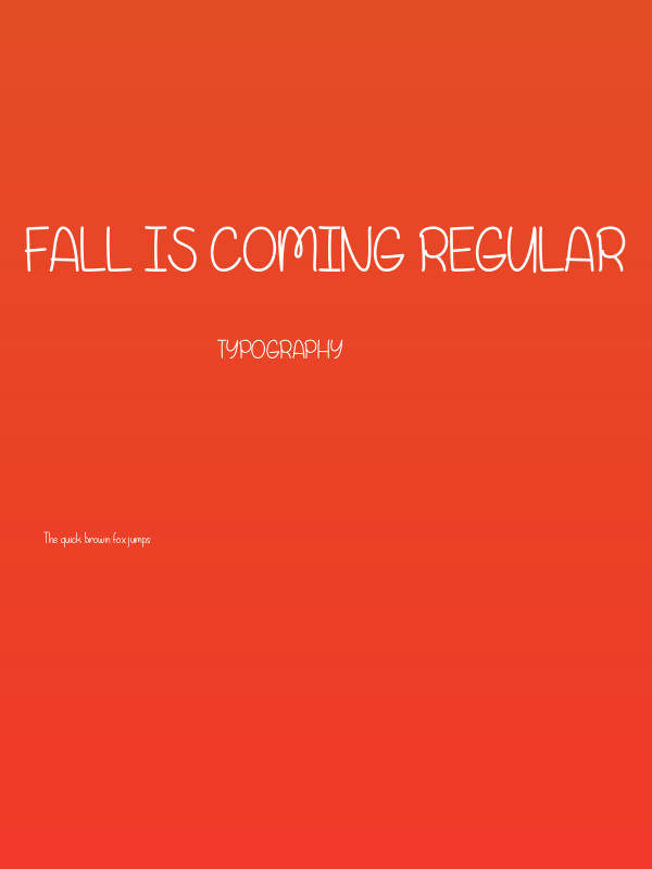 Fall is Coming Regular Poster