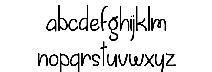 Fall is Coming Regular Font LOWERCASE