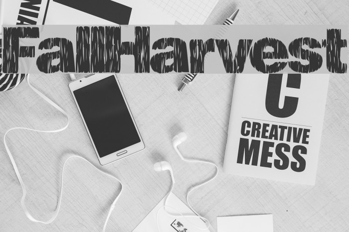 FallHarvest Font examples