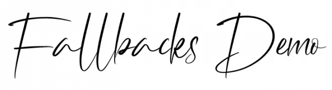 Fallbacks Demo Fuentes