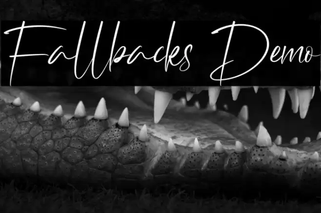 Fallbacks Demo Fuentes examples