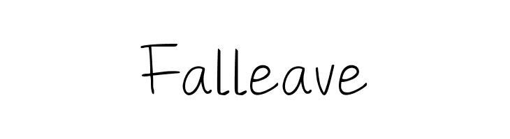 Falleave  免费字体下载