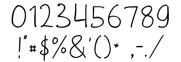 Falleave Font OTHER CHARS