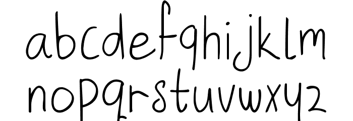 Falleave Font LOWERCASE