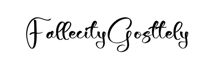 Fallecity Gosttely  لخطوط تنزيل