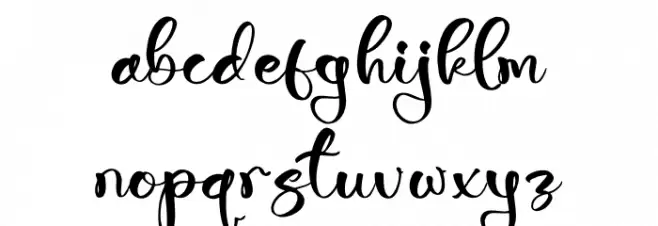 Fallecity Gosttely Font LOWERCASE