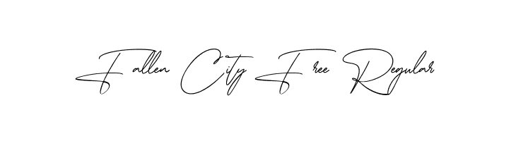 Fallen City Free Regular  font caratteri gratis