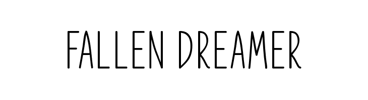 Fallen Dreamer  font caratteri gratis