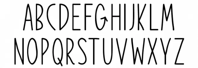 Fallen Dreamer Font LOWERCASE