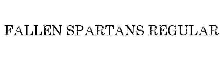 Fallen Spartans Regular  フリーフォントのダウンロード