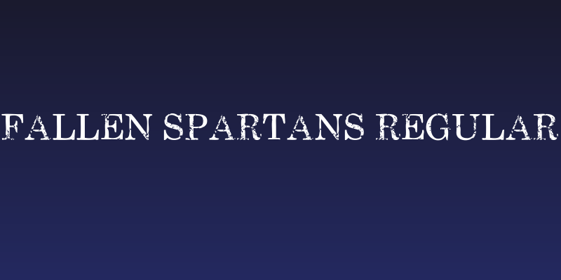 Fallen Spartans Regular Social Header