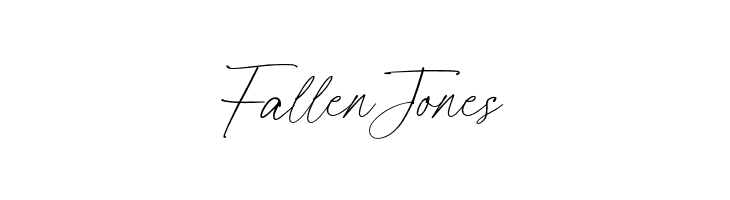 FallenJones  免费字体下载