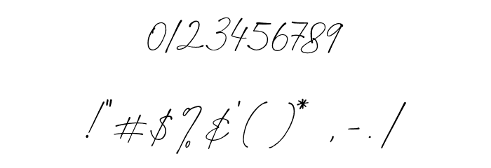 FallenJones Font OTHER CHARS