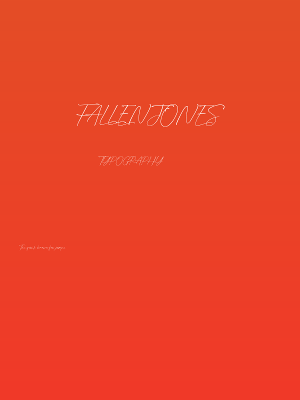 FallenJones Poster