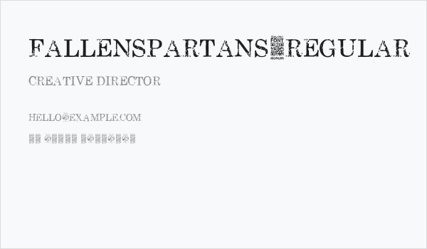 FallenSpartans-Regular Business Card