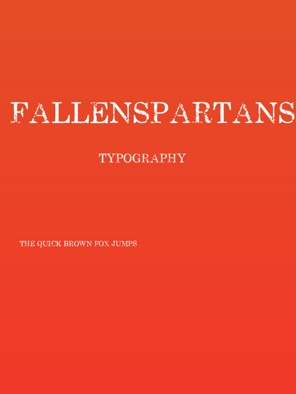 FallenSpartans-Regular Poster