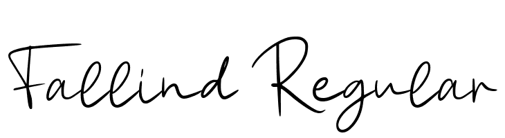 Fallind Regular  font caratteri gratis