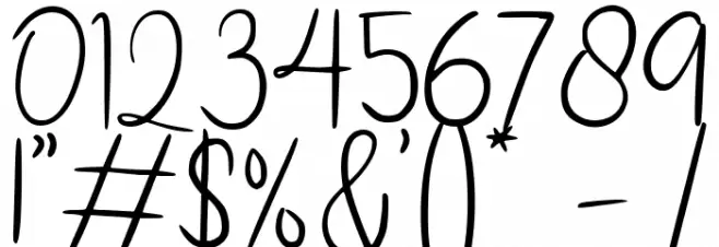 Fallind Regular Font OTHER CHARS