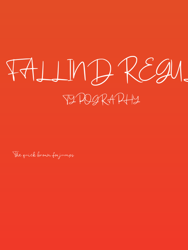 Fallind Regular Poster