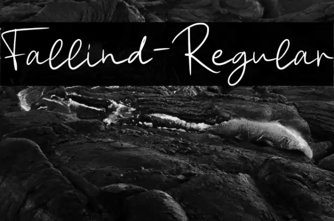 Fallind-Regular Font examples