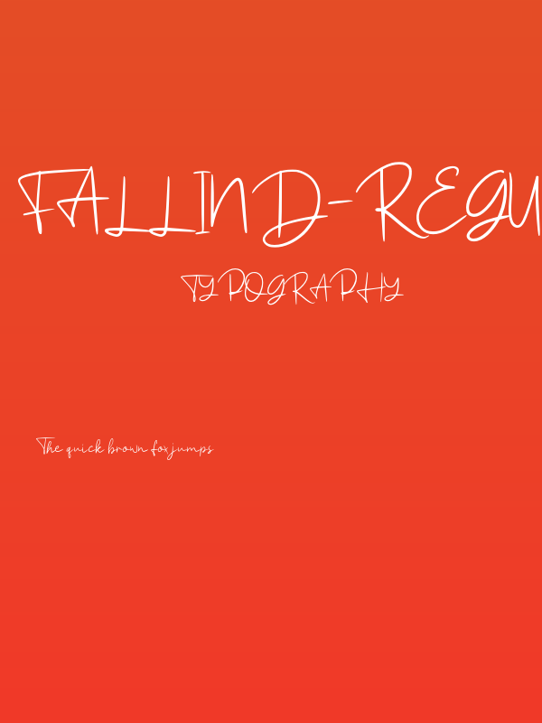 Fallind-Regular Poster