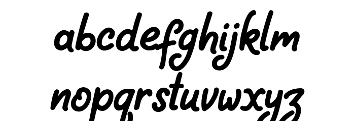 Falling Button Font LOWERCASE