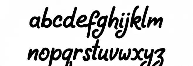 Falling Button Font Litere mici