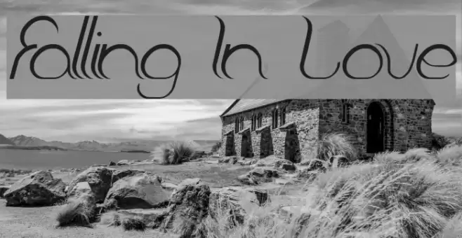 Falling In Love Font examples