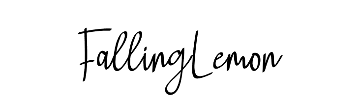 Falling Lemon  Fuentes Gratis Descargar