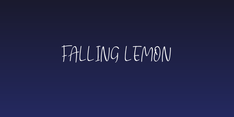 Falling Lemon Social Header
