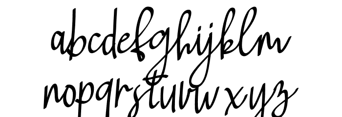 Falling Lemon Font LOWERCASE