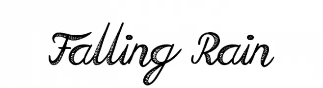 Falling Rain  नि: शुल्क फ़ॉन्ट्स डाउनलोड