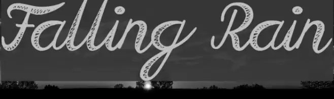Falling Rain Шрифта examples