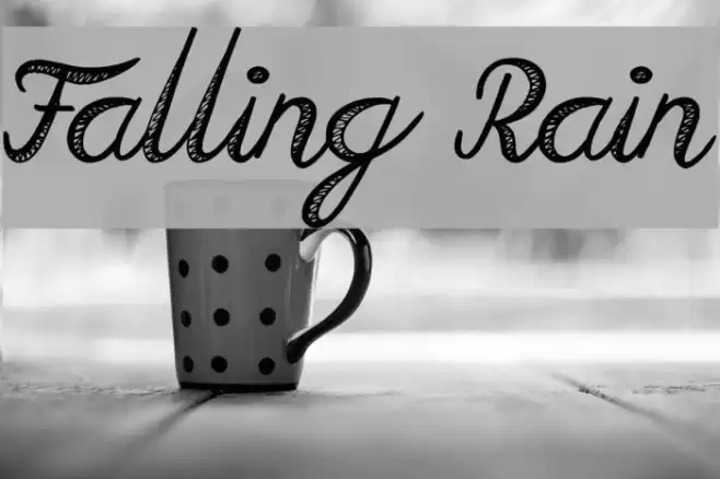 Falling Rain Шрифта examples