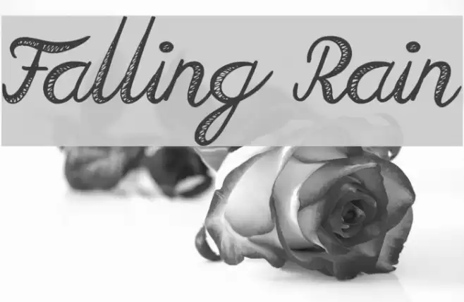 Falling Rain Шрифта examples