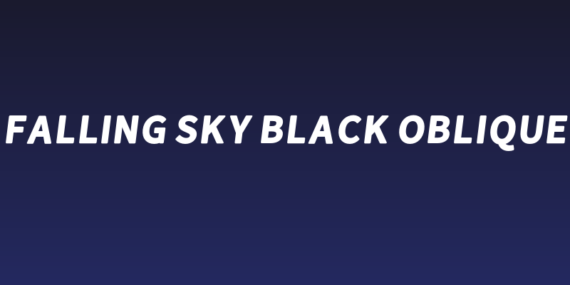 Falling Sky Black Oblique Social Header