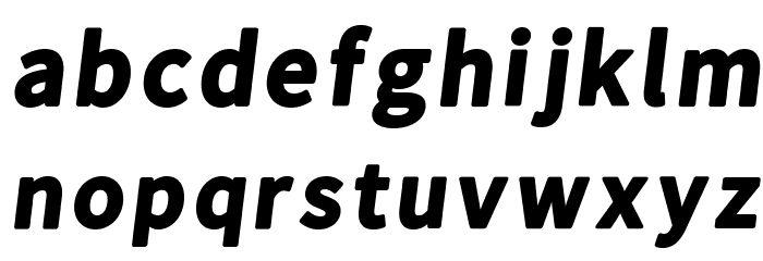 Falling Sky Black Oblique Font LOWERCASE