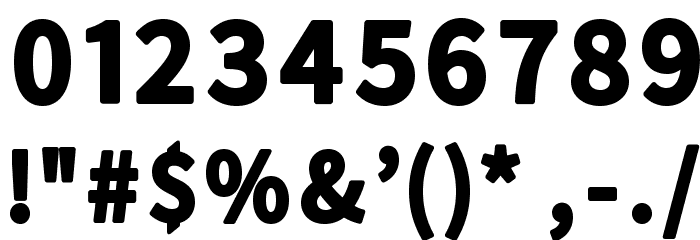Falling Sky Black Font OTHER CHARS