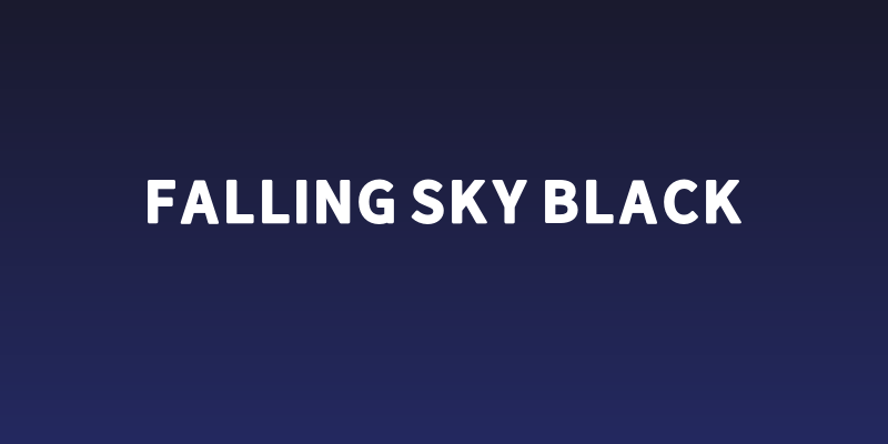Falling Sky Black Social Header