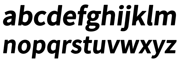 Falling Sky Bold Oblique Font LOWERCASE