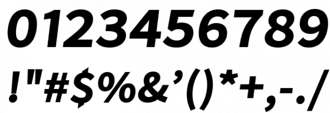 Falling Sky BoldPlus Oblique Font OTHER CHARS