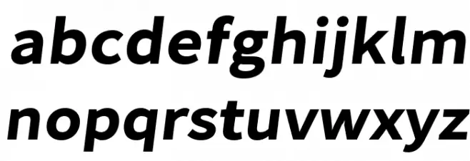 Falling Sky BoldPlus Oblique 字体 小写